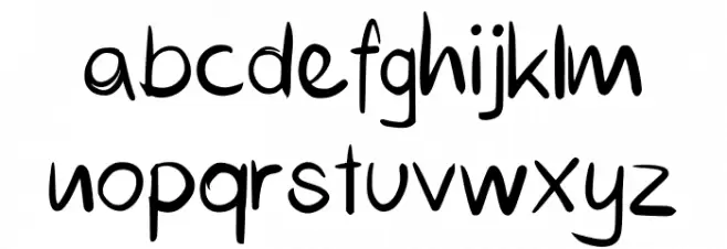 RichieRich 字体 小写