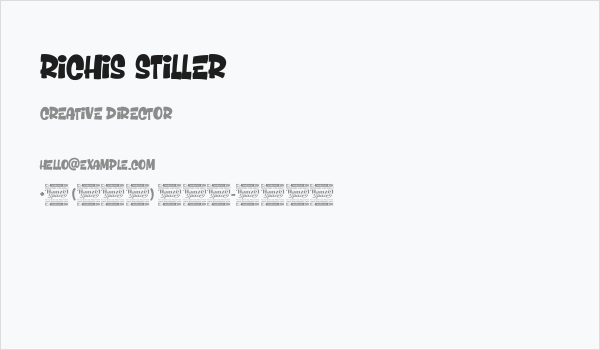 Richis Stiller Business Card