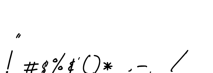 Richland-Regular Font OTHER CHARS