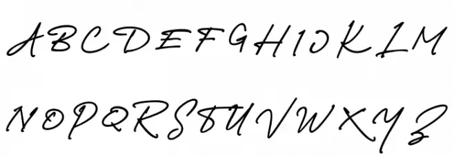 Richland-Regular 字体 大写