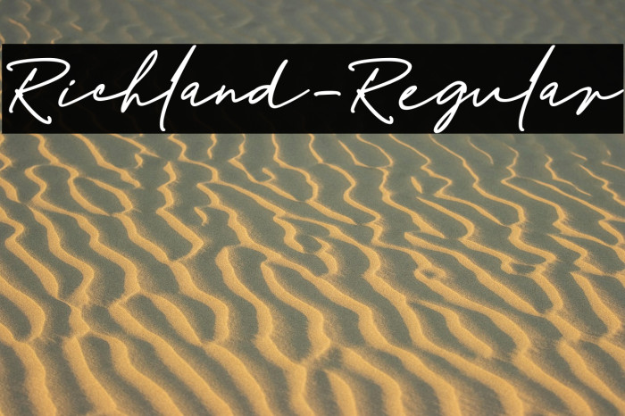 Richland-Regular Example 2