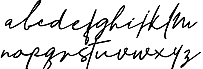 Richland-Regular Font LOWERCASE