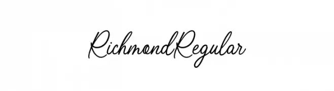 Richmond Regular  Frei Schriftart Herunterladen
