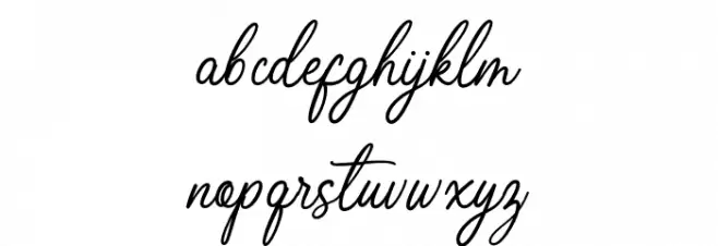 Richmond Regular फ़ॉन्ट लोअरकेस