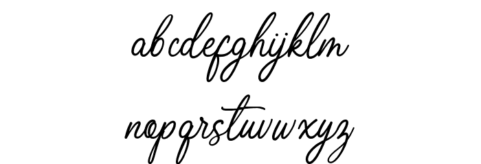 Richmond Regular Font LOWERCASE