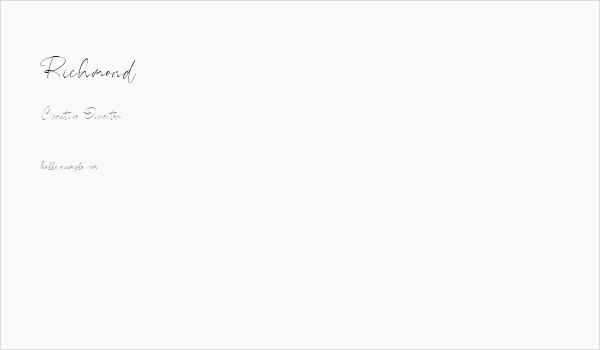 Richmond Business Card