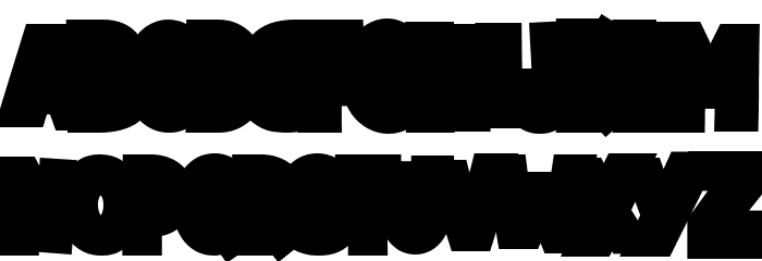 Richu Mast Extrude Font LOWERCASE