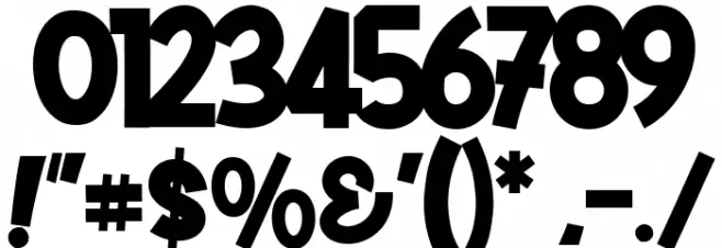 Richu Mast Regular Font OTHER CHARS