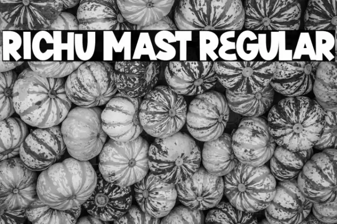 Richu Mast Regular Font examples