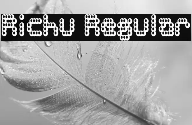 Richu Regular 字体 examples