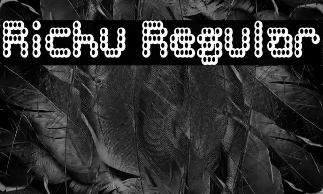 Richu Regular 字体 examples