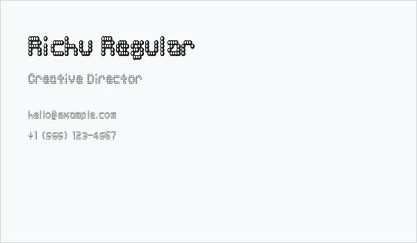 Richu Regular Business Card