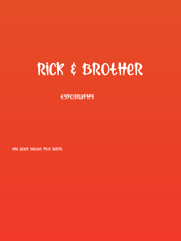 Rick & Brother Poster