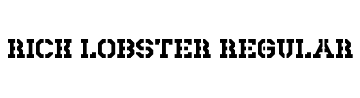 Rick Lobster Regular  لخطوط تنزيل