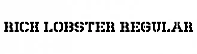 Rick Lobster Regular  Fuentes Gratis Descargar