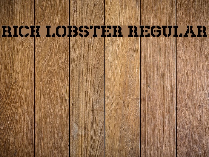 Rick Lobster Regular Font examples