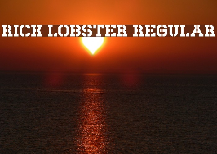 Rick Lobster Regular Font examples