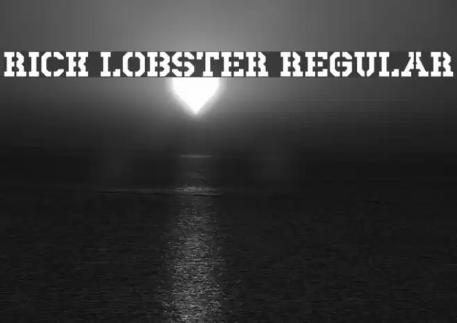 Rick Lobster Regular Font examples