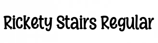 Rickety Stairs Regular  नि: शुल्क फ़ॉन्ट्स डाउनलोड