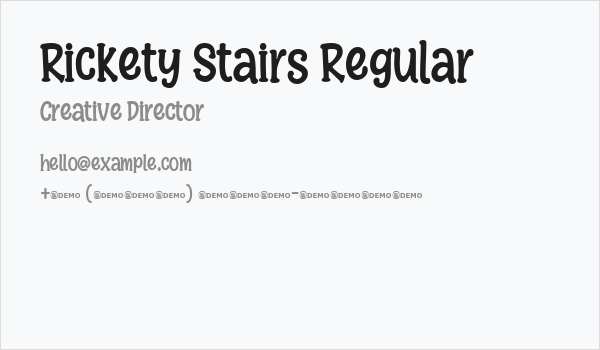 Rickety Stairs Regular Business Card