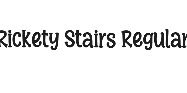 Rickety Stairs Regular Logo