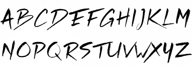 Rickies Free Regular Schriftart Groß