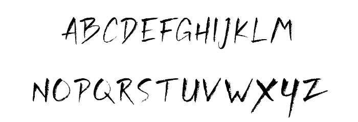 Rickies Free Regular Font LOWERCASE