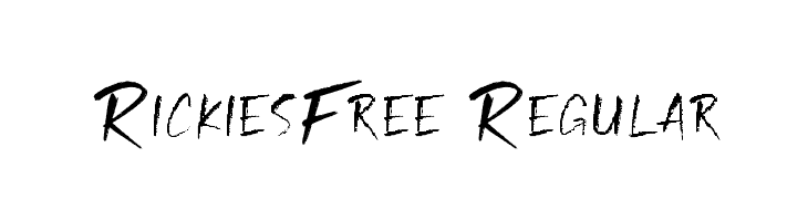 RickiesFree-Regular  les polices de caractères gratuit tlcharger
