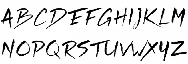 RickiesFree-Regular Schriftart Groß