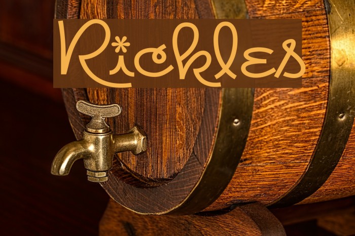 Rickles Font examples