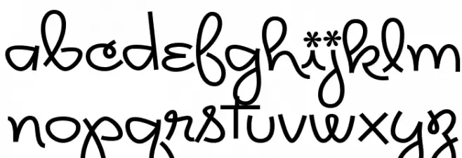 Rickles خط أحرف صغيرة