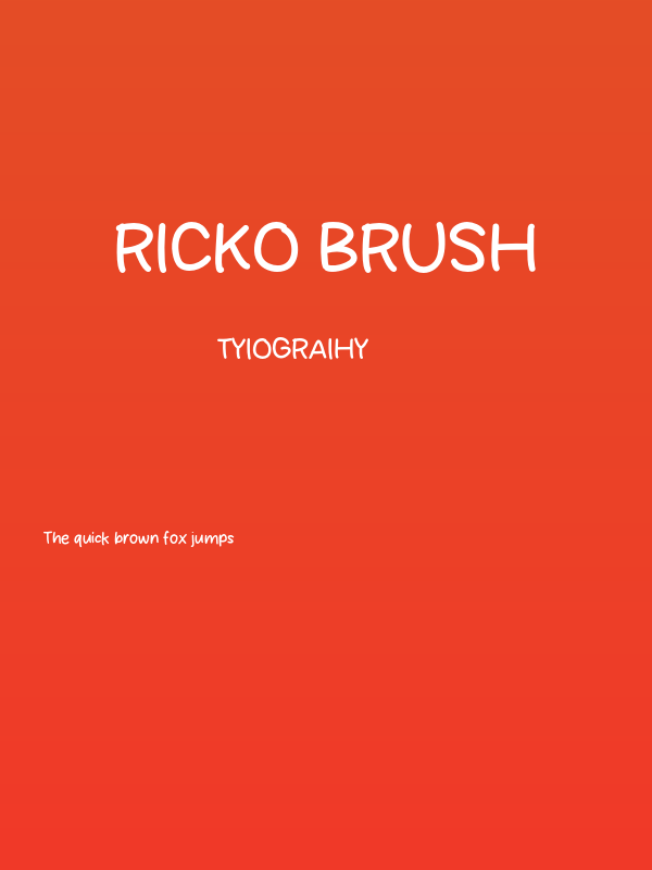 Ricko Brush Poster