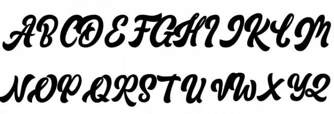 Rickon Regular Schriftart Groß