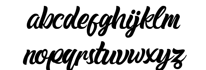 Rickon Regular Font LOWERCASE