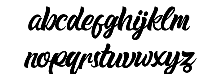 Rickon Regular Font LOWERCASE