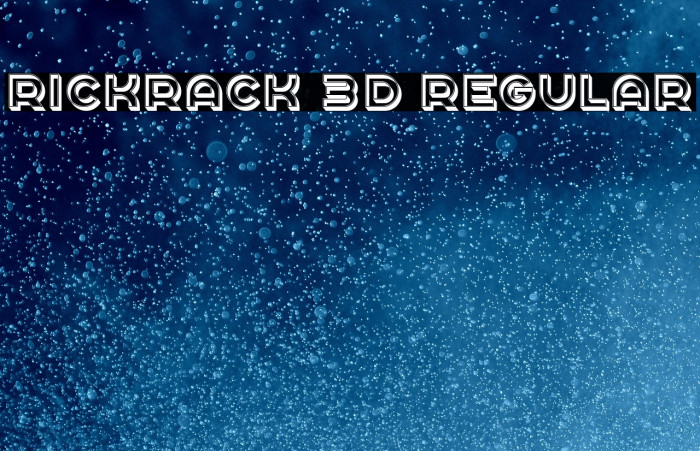 Rickrack 3D Regular Example 2