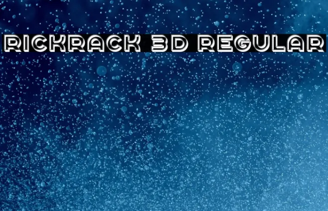 Rickrack 3D Regular Example 2