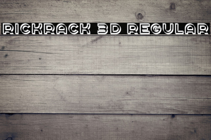 Rickrack 3D Regular Example 3