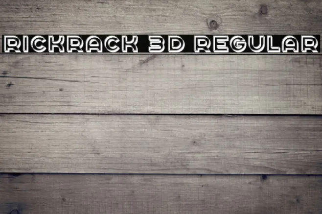 Rickrack 3D Regular Example 3
