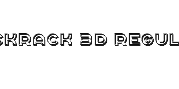 Rickrack 3D Regular Logo