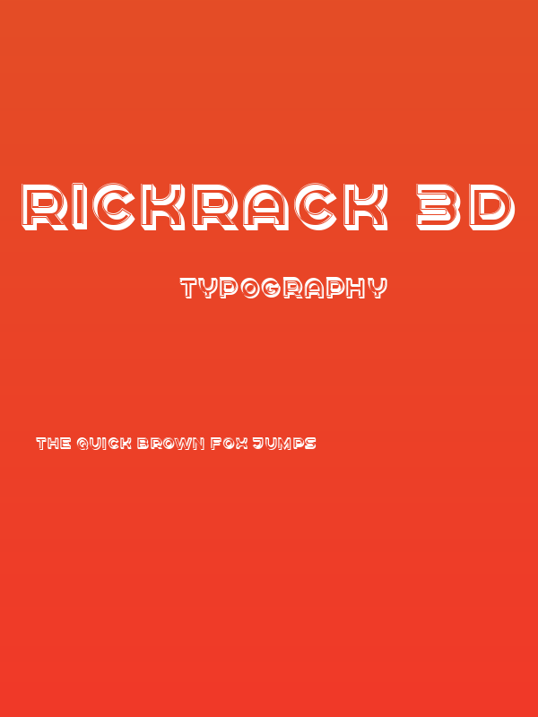 Rickrack 3D Regular Poster