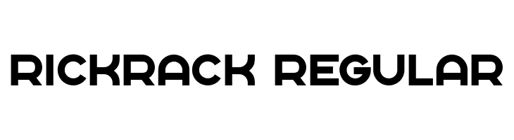 Rickrack Regular  Скачать бесплатные шрифты