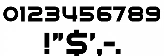 Rickrack Regular Font OTHER CHARS