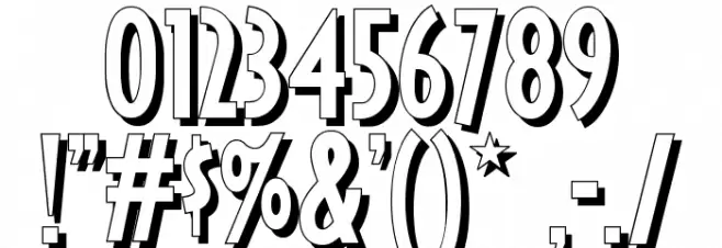 Ricks American NF Font OTHER CHARS