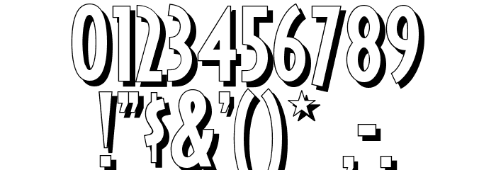 RicksAmericanNF Font OTHER CHARS
