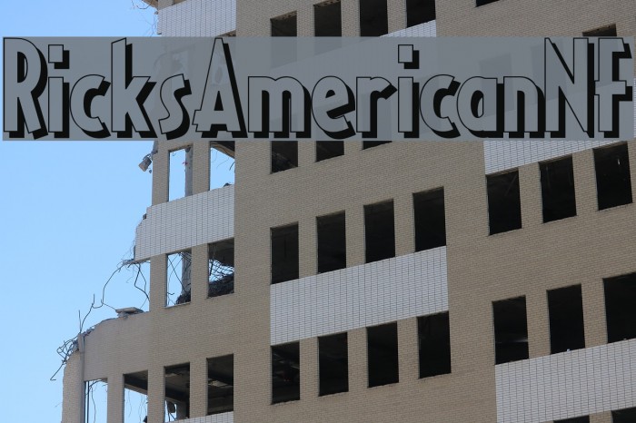 RicksAmericanNF Font examples