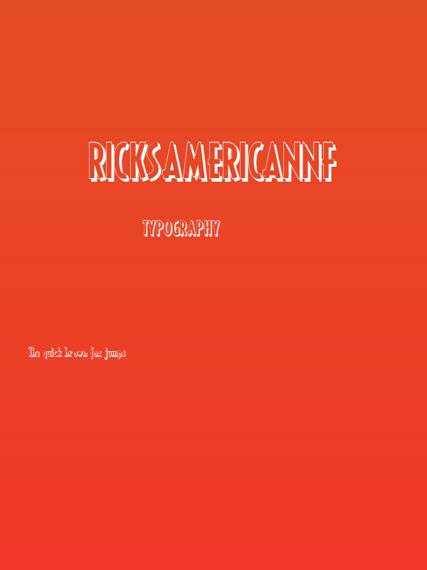 RicksAmericanNF Poster