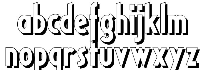 RicksAmericanNF Font LOWERCASE