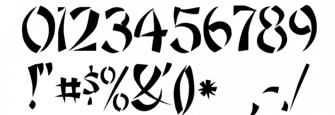 Rickshaw Regular Font OTHER CHARS