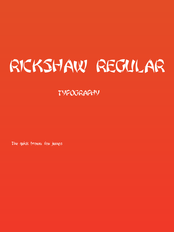 Rickshaw Regular Poster